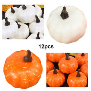 12PCS Artificial Pumpkin Foam Simulation Halloween Props Home Party Decoration