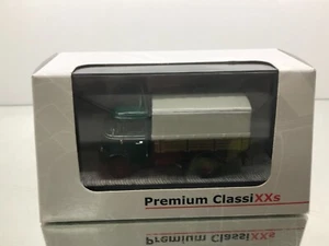 PREMIUM CLASSIXXS 11053 MERCEDES BENZ L319 FLATBED TRUCK GREEN 1:43- GOOD IN BOX - Imagen 1 de 10