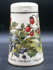Vintage IKEA Zuckerstreuer Muffiner mit Deckel ERDBEEREN & HEIDELBEEREN Dose Metall SCHÖN! - Bild 1 von 17
