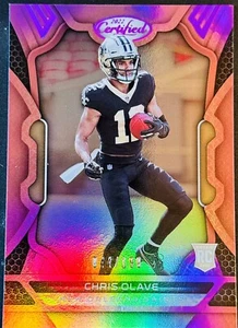 2022 Certified Chris Olave RC #113 Pink Mirror SP /199 New Orleans Saints - Picture 1 of 2