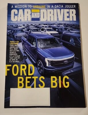 Car and Driver Magazine July/August 2022  Featuring Ford F-150 Lighting - Image 1 of 4