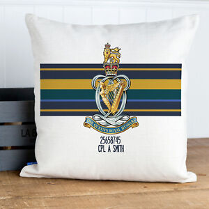 Queens Royal Hussars Cushion Cover Personalised Veteran  Army Gift MC22