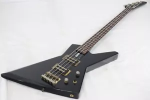 Używany bas FERNANDES BXB-75 z lat 80. czarny MIJ Explorer 3,8 kg wyprodukowany w Japonii - Zdjęcie 1 z 11