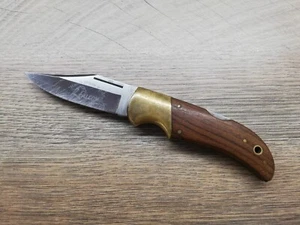 VTG RARE HAND MADE FALCON QUALITY ITALY LOCK BACK HUNTING FOLDING POCKET KNIFE - Picture 1 of 14