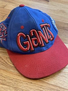 VINTAGE New York Giants Hat Team NFL Graffiti Lettering Snapback Drew Pearson - Picture 1 of 5
