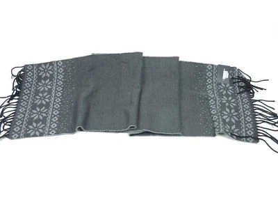 John Ashford Men's 100% Acrylic Cold Weather Scarf Gray One Size - Image 1 of 2