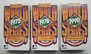 75 & 76 +1990 MLB World Series Cincinnati Reds 3 VHS Video Tapes - Picture 1 of 4