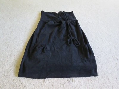 Falda para mujer Xhiliaration negra con volantes talla grande con cordón Foto 1 de 4