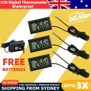 Digital LCD Thermometer for Home Fridge Freezer Aquarium Fish Tank Tempertature - Picture 1 of 8