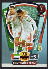 TEAM #473 UNITED ARAB EMIRATES CHROME CARD FIFA WORLD CUP QATAR 2022 CONTENDER