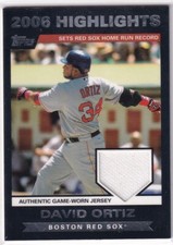 2007 Topps Baseball Series 2 David Ortiz Game-Worn Jersey