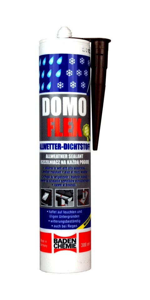 Domoflex Allwetter Dichtstoff Braun 300 ml - Silikonalternative Profi VE 20 St - Bild 1 von 1