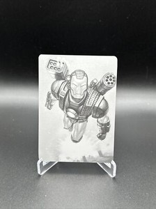 2022 Skybox Marvel Masterpieces BLACK Printing Plate 1/1 WAR MACHINE!!!