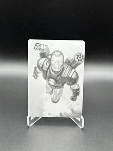 2022 Skybox Marvel Masterpieces BLACK Printing Plate 1/1 WAR MACHINE!!! - Picture 1 of 2