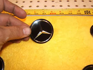 Mercedes OEM 82-85 R107 380SL Steering wheel center 2 1/4" Black 1 Star ONLY - Bild 1 von 19