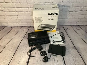 Sanyo TRC-7060 MINICASSETTE DICTATION TRANSCRIBING SYSTEM Open Box WORKS. - Picture 1 of 11