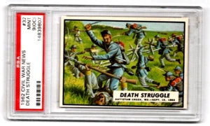 1962 Topps Civil War News #32: Death Struggle ~ PSA 9 OC - Picture 1 of 2