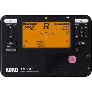 KORG TM-70 Tuner/Metronome and CM-400 Contact Microphone Combo Black - Picture 1 of 7