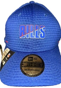 New Era Buffalo Bills Sombrero Ajustado Azul Talla M/L NFL Entrenamiento 39Thirty Sombrero Elástico - Imagen 1 de 5