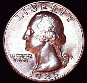 Cuarto de cuarto 25 (C) Washington 1985-P sin circular BU Philadelphia como nuevo  - Imagen 1 de 2