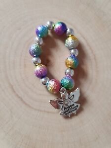 REBORN BABY DOLL  BRACELETS 15-20" DOLL pastel  colours with angel charm.