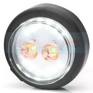 COMPACT SMALL LED REAR ROUND COMBINATION FOG AND REVERSE LIGHT LAMP 60mm DIA - Picture 1 of 3