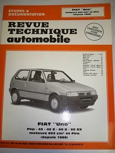 FIAT Uno 45 45S 60S 60SX (depuis 1989) - Revue Technique Automobile NEUVE - Picture 1 of 2