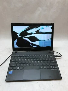 Acer TravelMate B113 TMB113-E-2810 11" Celeron 1017U 4GB RAM CRACKED AS IS - -DW - Picture 1 of 7
