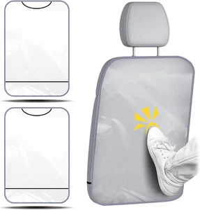 2 Pack Large Car Kick Mats Back Seat Protector, Clear Waterproof Back Seat Cover - Picture 1 of 12