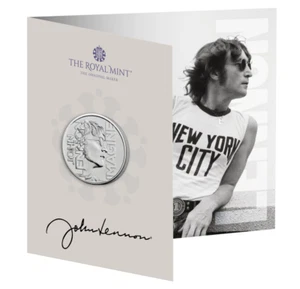 John Lennon 2025 Großbritannien £5 Stempelglanz Münze im Blister - Bild 1 von 5