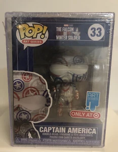 Funko Pop Art Series Captain America 33 Target Exclusive Sealed Funko Hardcase - Picture 1 of 8