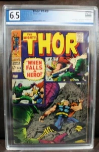 The Mighty Thor #149 PGX Graded 6.5 Off White to White Pages Jack Kirby and Stan - Picture 1 of 2