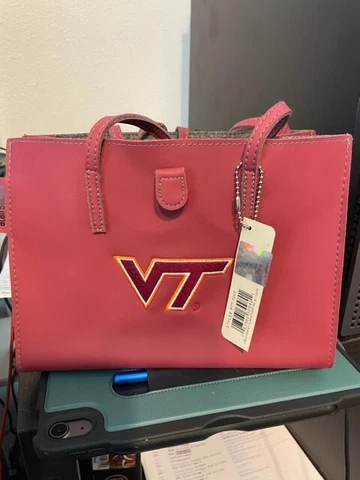 Alan Stuart Virginia Tech Purse - 9.5" Wide - New - Licensed Cover