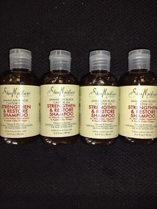 4x SHEAFEUCHTE ~ JAMAIKANISCHES SCHWARZES RIZINUSÖL ~ STÄRKEN & WIEDERHERSTELLEN SHAMPOO 3,2 OZ - Bild 1 von 2