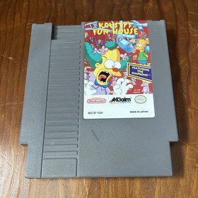 Krusty&rsquo;s Fun House Nintendo NES Cartridge NTSC-U/C The Simpsons Series