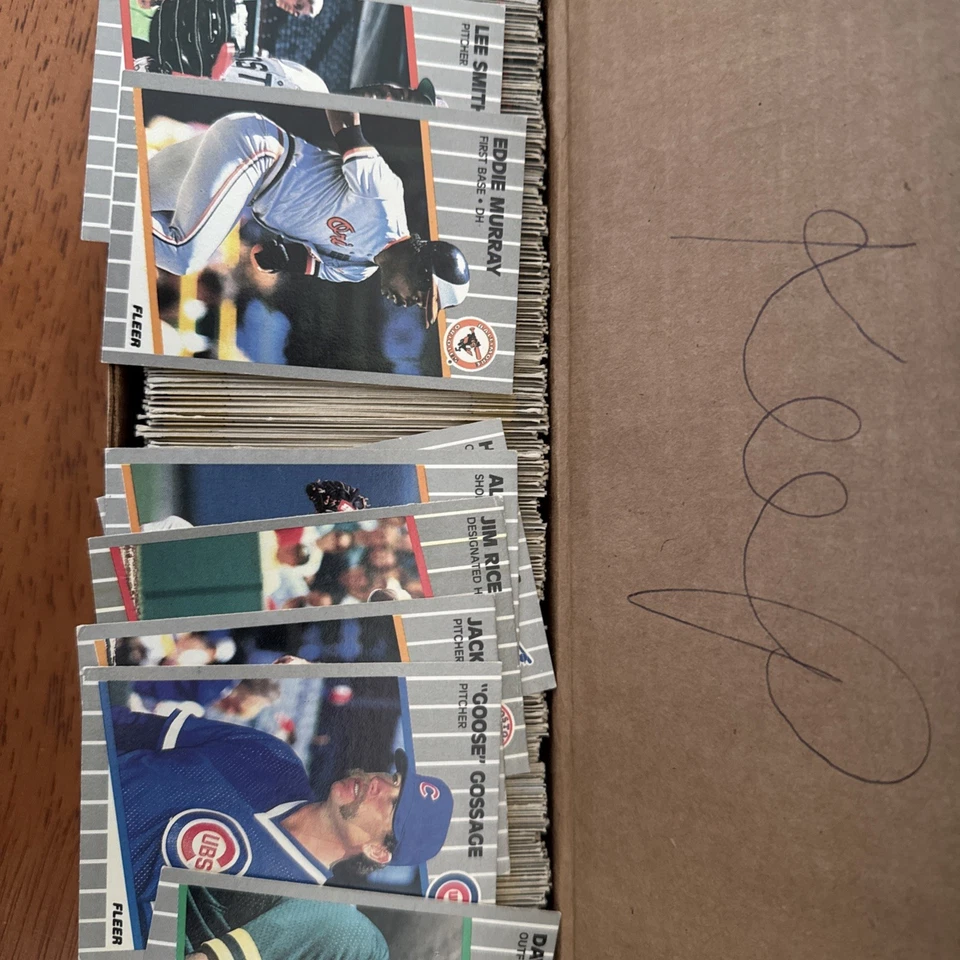 Lote de tarjetas de béisbol Fleer 1987-90 (600 tarjetas) Foto 1 de 2