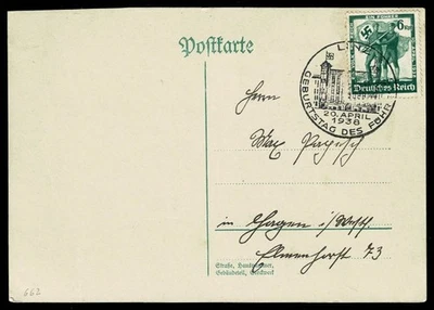   AUSTRIA 1938 Postal sello alemán y cancelación especial LINZ SG72K Foto 1 de 2