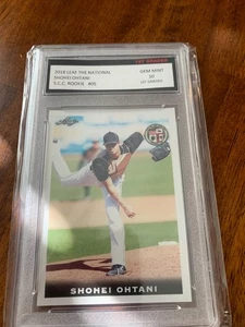 2018 Leaf The National Shohei Ohtani NSCC Rookie #5 TCC Graded Gem Mint 10 - Picture 1 of 2