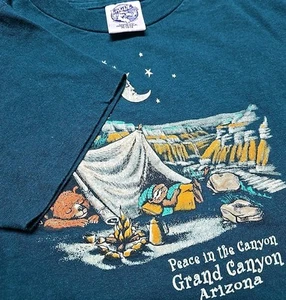 Vintage 90s T-Shirt Youth Size M Grand Canyon Arizona Single Stitch USA - Picture 1 of 7