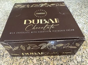 Dubai Chocolate Bar 7.5oz BeeMax Pistachio Cream *VIRAL* Box of 6 bars - Picture 1 of 2