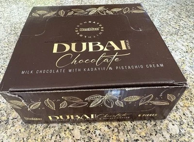 Dubai Chocolate Bar 7.5oz BeeMax Pistachio Cream *VIRAL* Box of 6 bars - Image 1 of 2