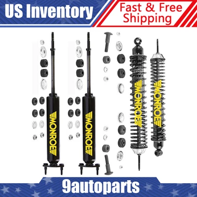 Amortiguadores delanteros traseros Monroe para Chevrolet Chevy II 2,5 L 1962-1967 4 PIEZAS Foto 1 de 4