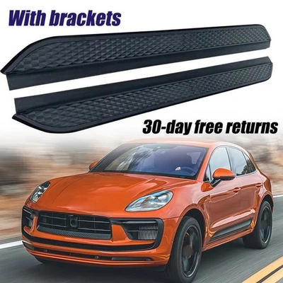 2 PIEZAS estriberas barras Nerf peldaños laterales aptos para Porsche Macan 2014-2024 Foto 1 de 4