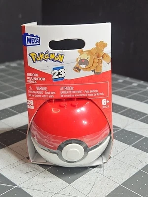 Mega Construx Pokemon Bidoof Serie 23 PokeBall (NUEVO) FIG3 Foto 1 de 4