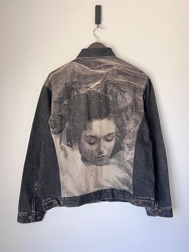 Giacca denim Undercover Twin Peaks Laura Palmer taglia 4 nero David Lynch