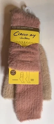 CIRCUS*NY 2 PAIR PACK WOMENS SUPER SOFT SLOUCHY KNEE HIGH SOCKS Sam Edelman NWT - Image 1 of 4