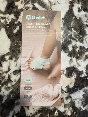 Owlet Dream Sock Extension Pack - Mint Green (BMEP3NNBBJ) For Ages 1.5 - 5 - Image 1 of 4