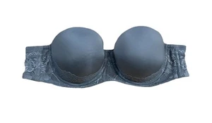 Torrid Curve Gr. 44B Bombshell Everyday Trägerloser Push Up BH Grau Spitze - Bild 1 von 10