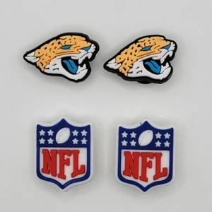 NFL Jacksonville Jaguars Football Team For Crocs Shoe Charms Jibbitz - 4 pieces - Picture 1 of 1