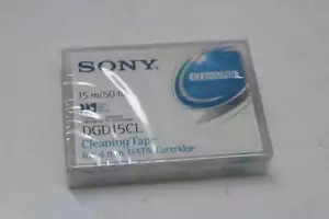 DGD15CL Sony 4mm DAT CC Tape Head Cleaning Cartridge DDS DRIVE 15CL NEW - Picture 1 of 3
